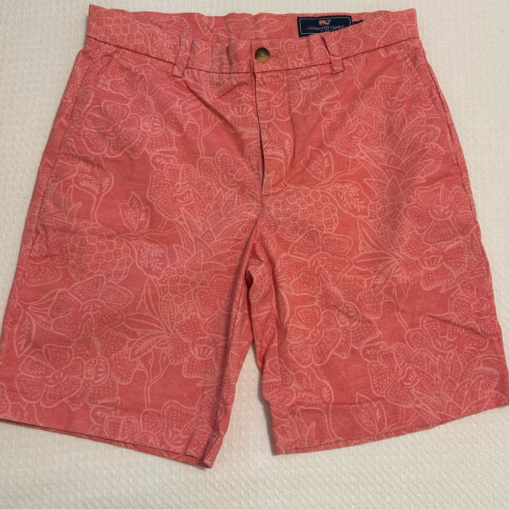 Vineyard Vines Pink Floral Men's Shorts